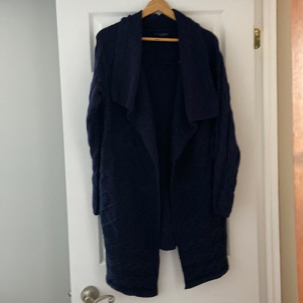 Long Navy Cardigan
